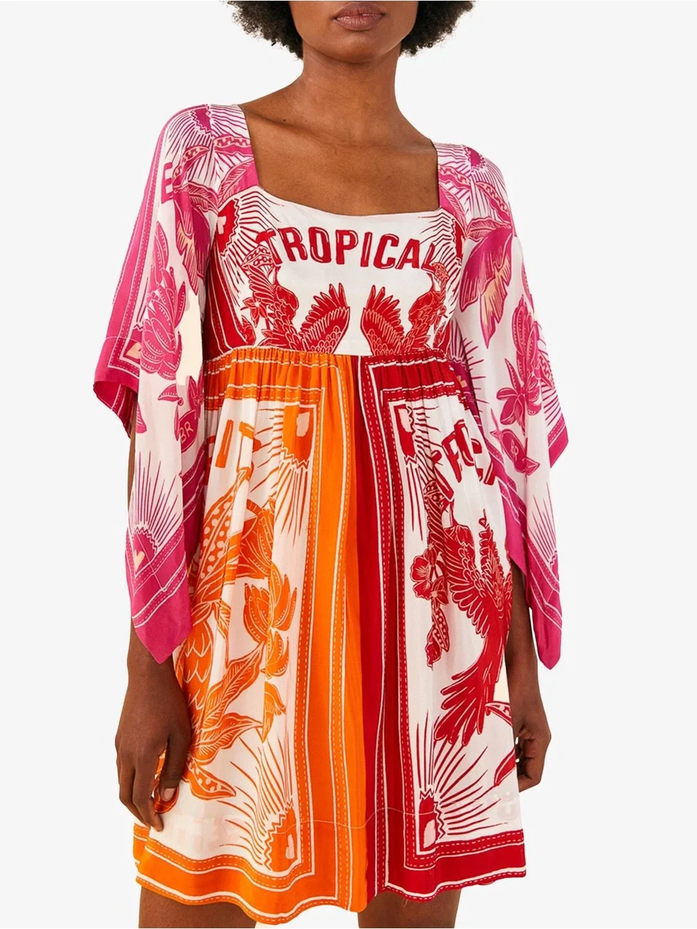Farm Rio: Tropical dream mini dress - Picture 5 of 13